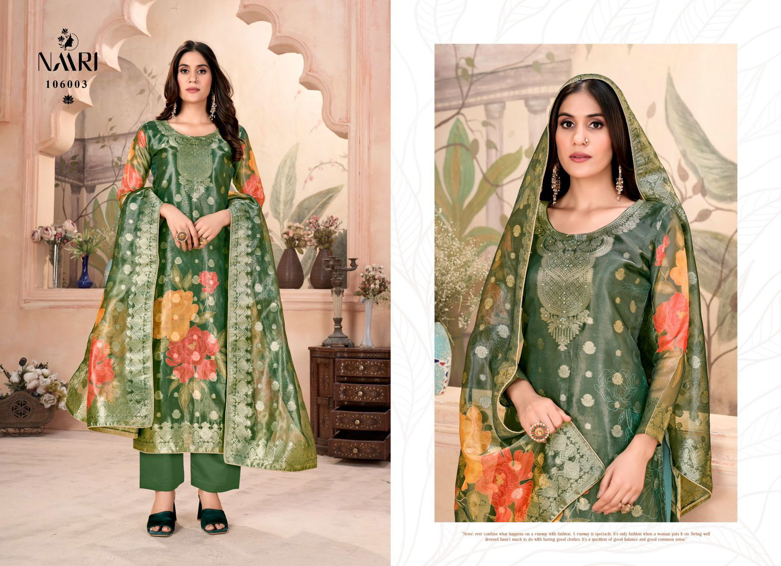 Ibaas By Naari Simmer Jacquard Designer Salwar Kameez Wholesale Price In Surat
